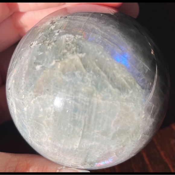 Labradorite Sphere w/ Acrylic Stand - Picture 10 of 10
